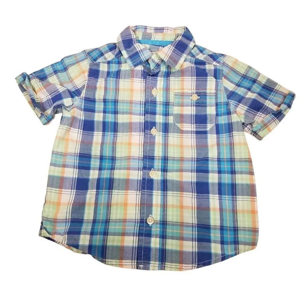 Carters plaid buttondown shirt 24 months